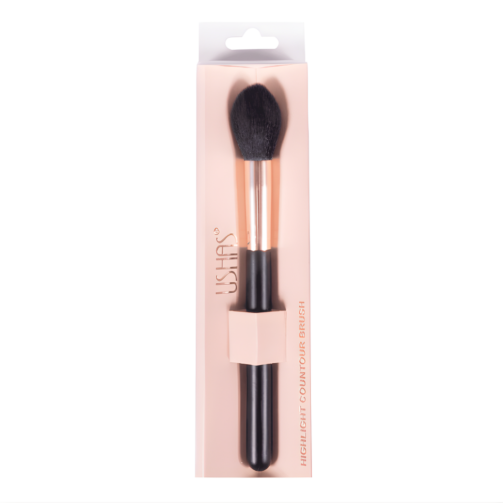 Pensula machiaj USHAS CT463 Highlight Contour Brush pentru iluminare si contur