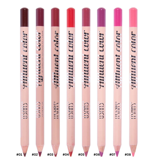 Creion contur buze USHAS Affluent P1028 waterproof long lasting rezistent la transfer