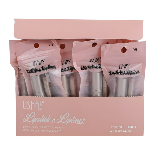 Ushas ruj si creion contur buze 2 in 1 Lipstick Lipliner