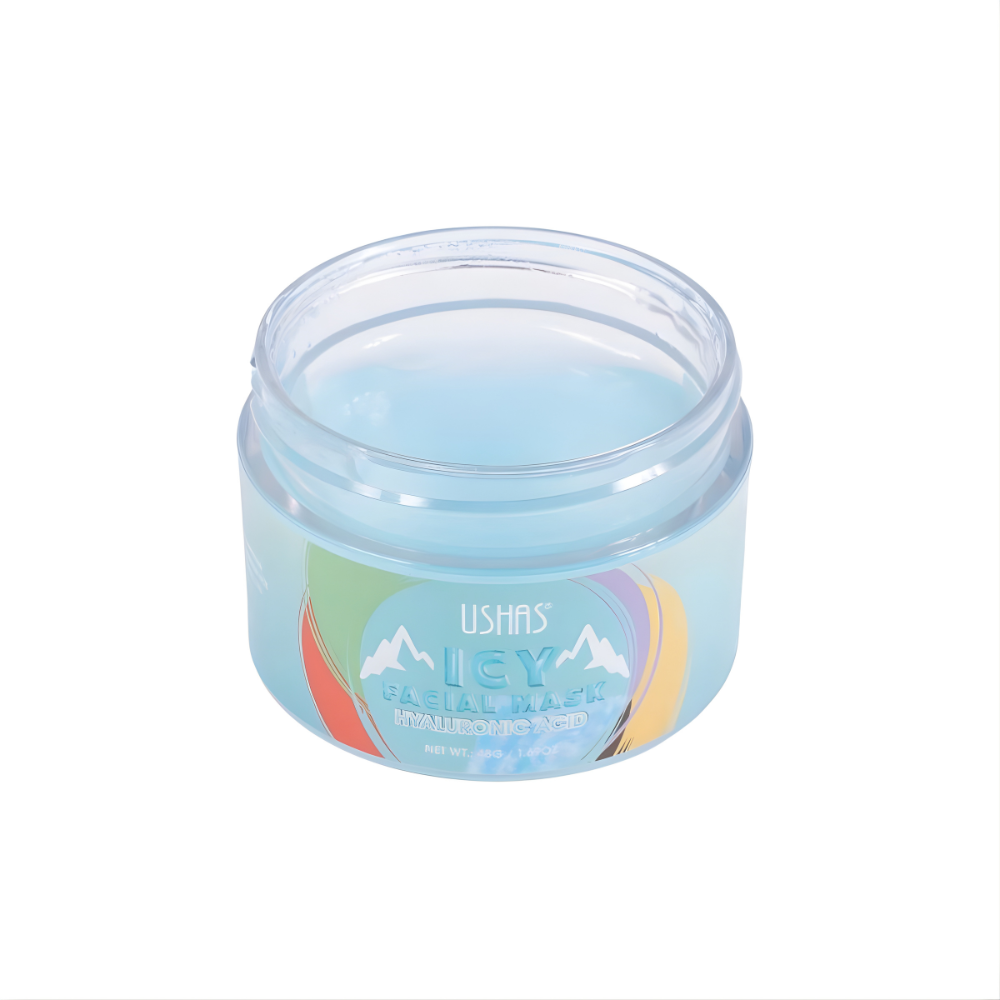 Ushas Icy Facial Mask cu Acid Hialuronic
