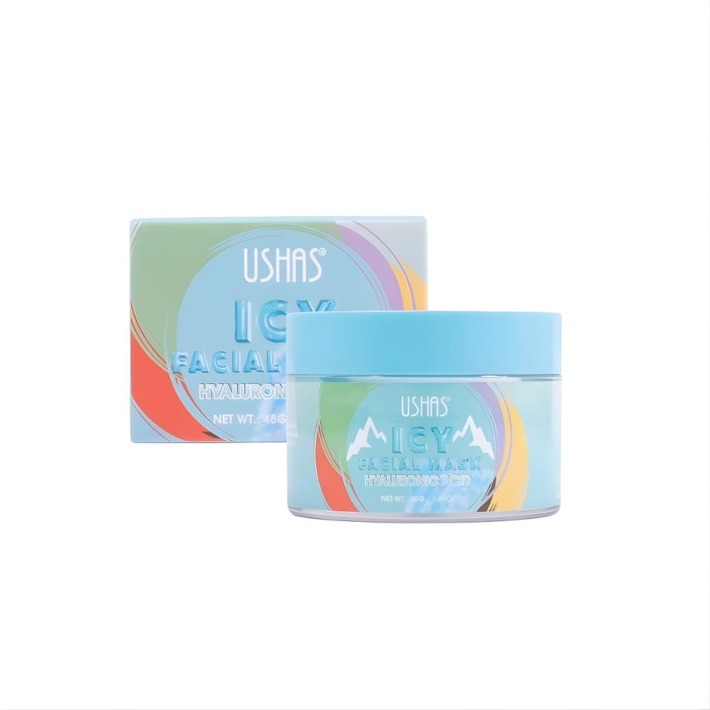 Ushas Icy Facial Mask cu Acid Hialuronic