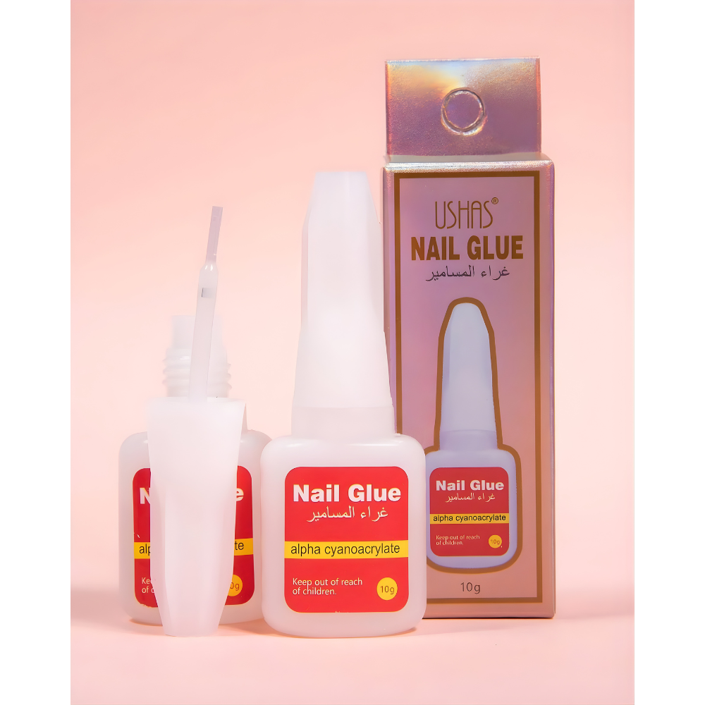 Adeziv pentru Unghii USHAS – Nail Glue cu Aplicator Fin