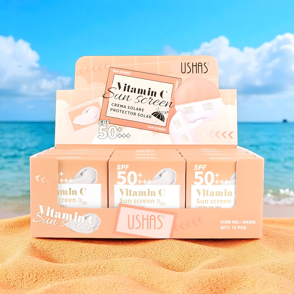 Crema Solara Ushas SPF 50+ cu Vitamina C – protectie UV ridicata si hidratare