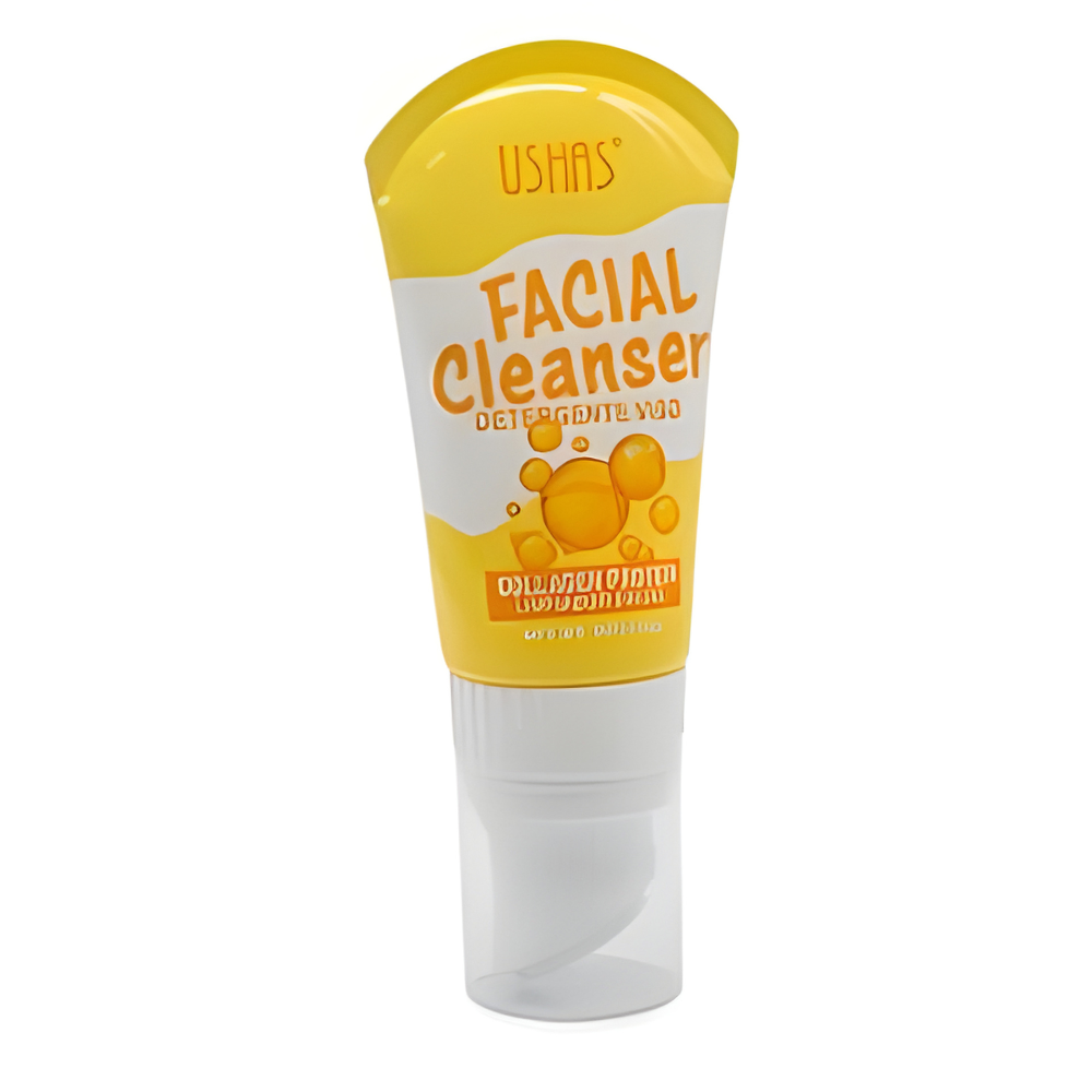 Ushas Facial Cleanser cu Vitamina C – Gel Curatare Revitalizant