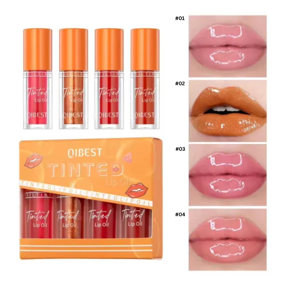 Ruj Lichid pentru Buze QIBest Tinted Pigment Intens Hidratant Rezistent