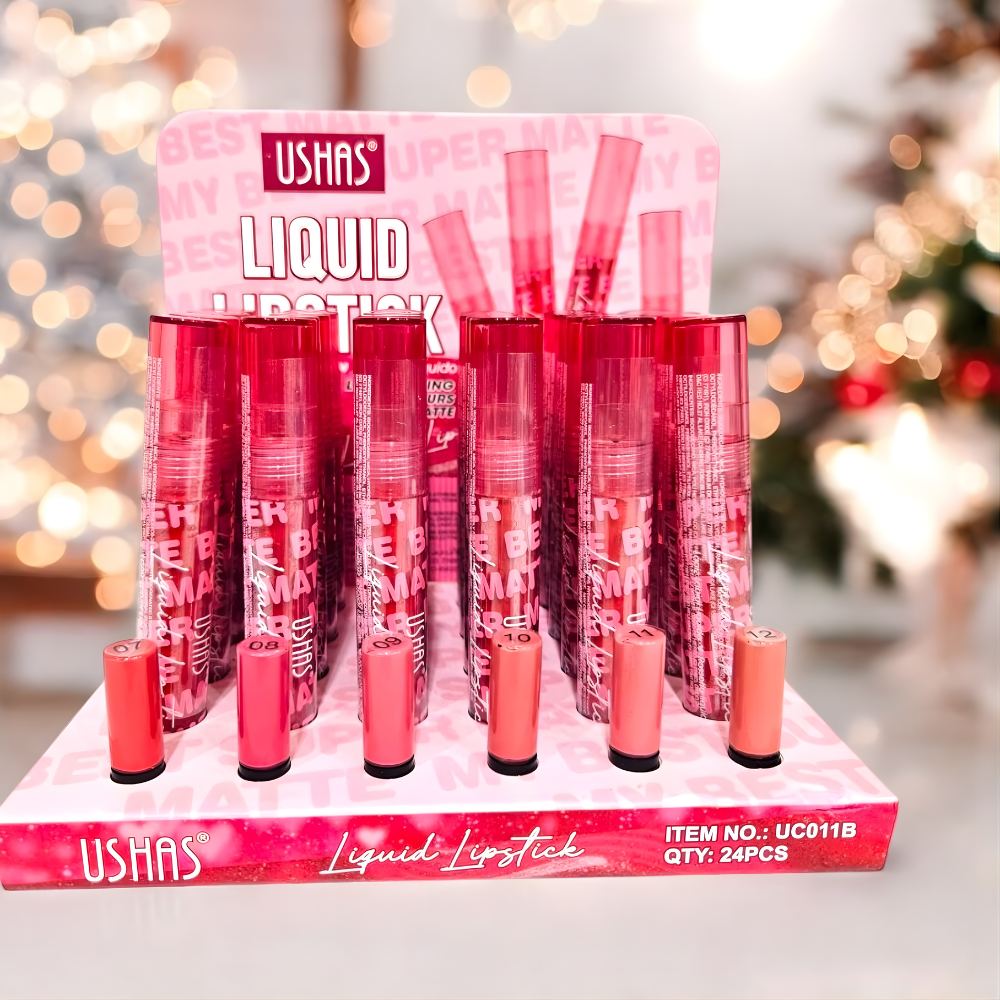 Ruj lichid mat pentru buze USHAS – cod UC011B