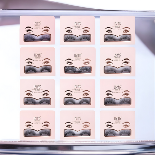 Gene false Ushas – Volum Delicat Look Profesionist Ambalaj Premium Roz