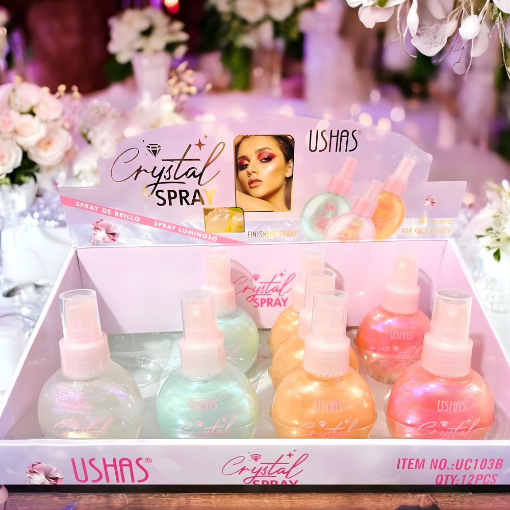 Spray Iluminator Crystal Spray USHAS – Glow Fata si Corp, Stralucire Crystal