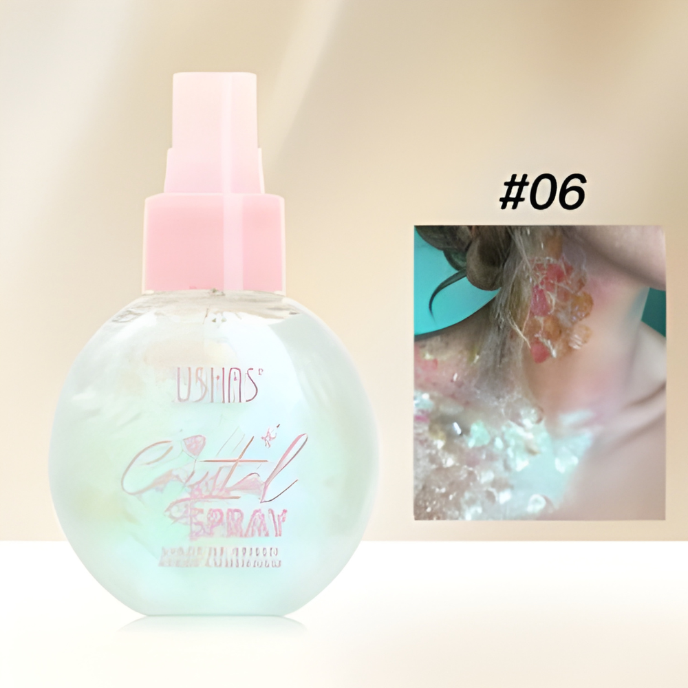 Spray Iluminator Crystal Spray USHAS – Glow Fata si Corp, Stralucire Crystal