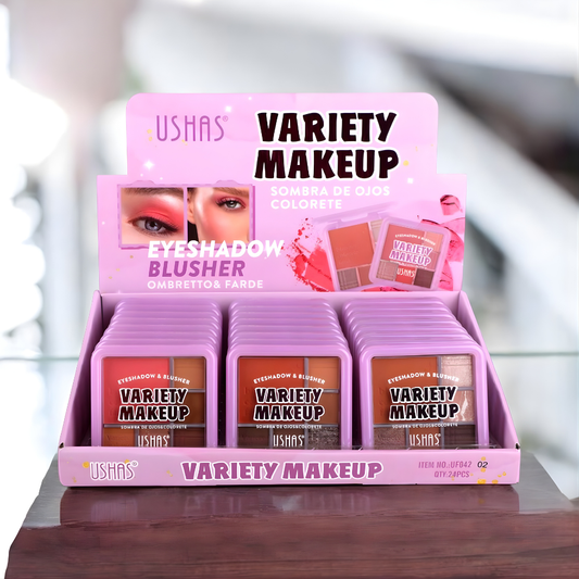 Paleta Multifunctionala 2 in 1 Blush si Fard de Ochi Ushas Variety Makeup