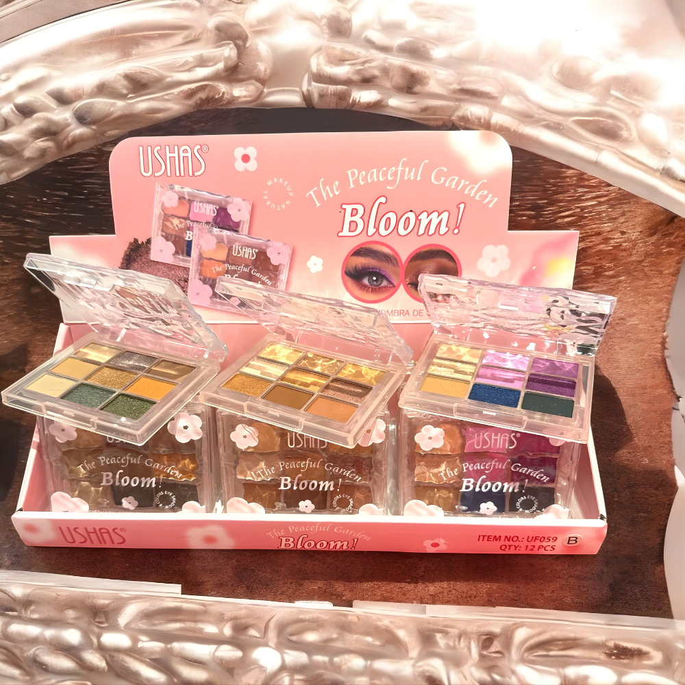 Paleta Farduri de Pleoape Ushas The Peaceful Garden 9 Culori Engros Bloom