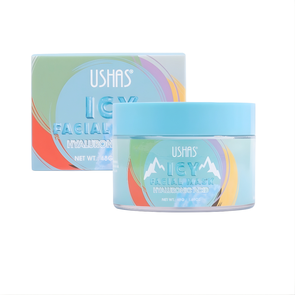 Masca faciala efect racoritor Ushas Icy cu Acid Hialuronic USH-HA323