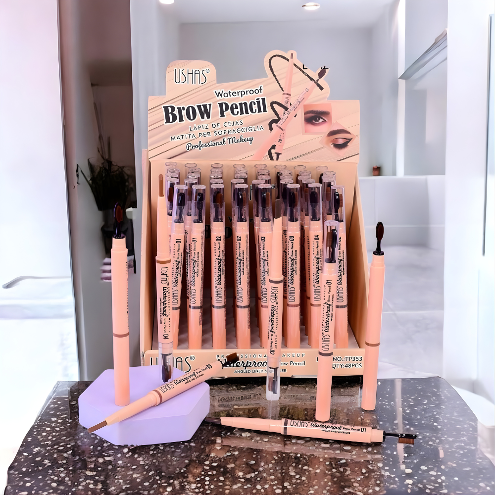 Creion sprancene rezistent la apa Ushas retractabil cu perie TP353