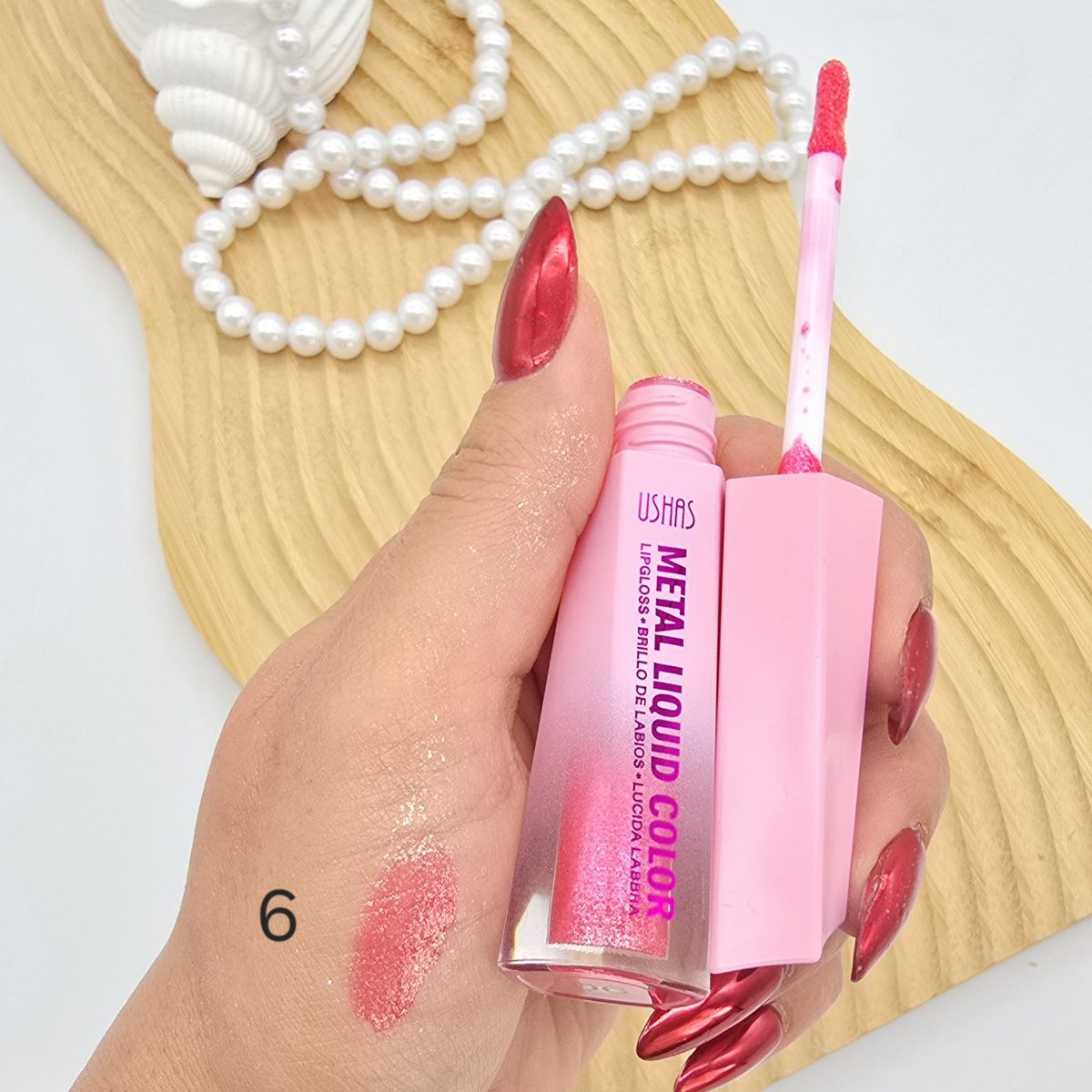 Ruj lichid metalizat USHAS – Metal Liquid Color – cod UC060