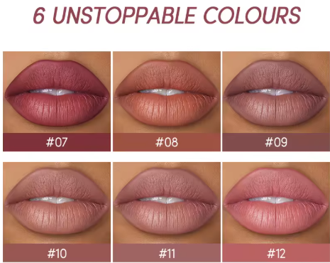 Set ruj si creion contur buze 2 in 1 USHAS Matte Lips Waterproof rezistent la transfer