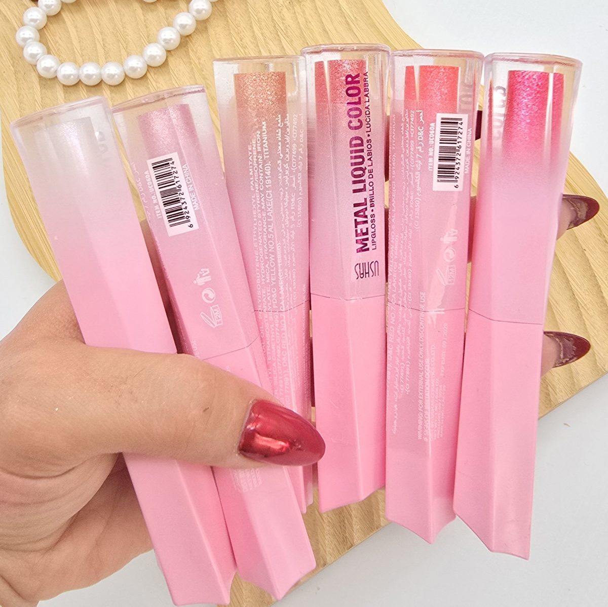 Ruj lichid metalizat USHAS – Metal Liquid Color – cod UC060