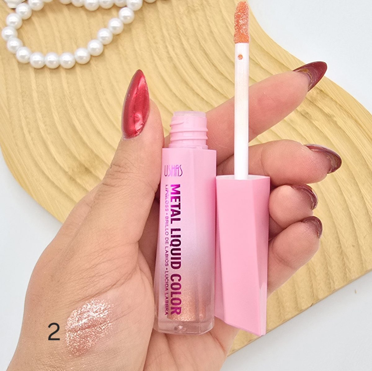 Ruj lichid metalizat USHAS – Metal Liquid Color – cod UC060