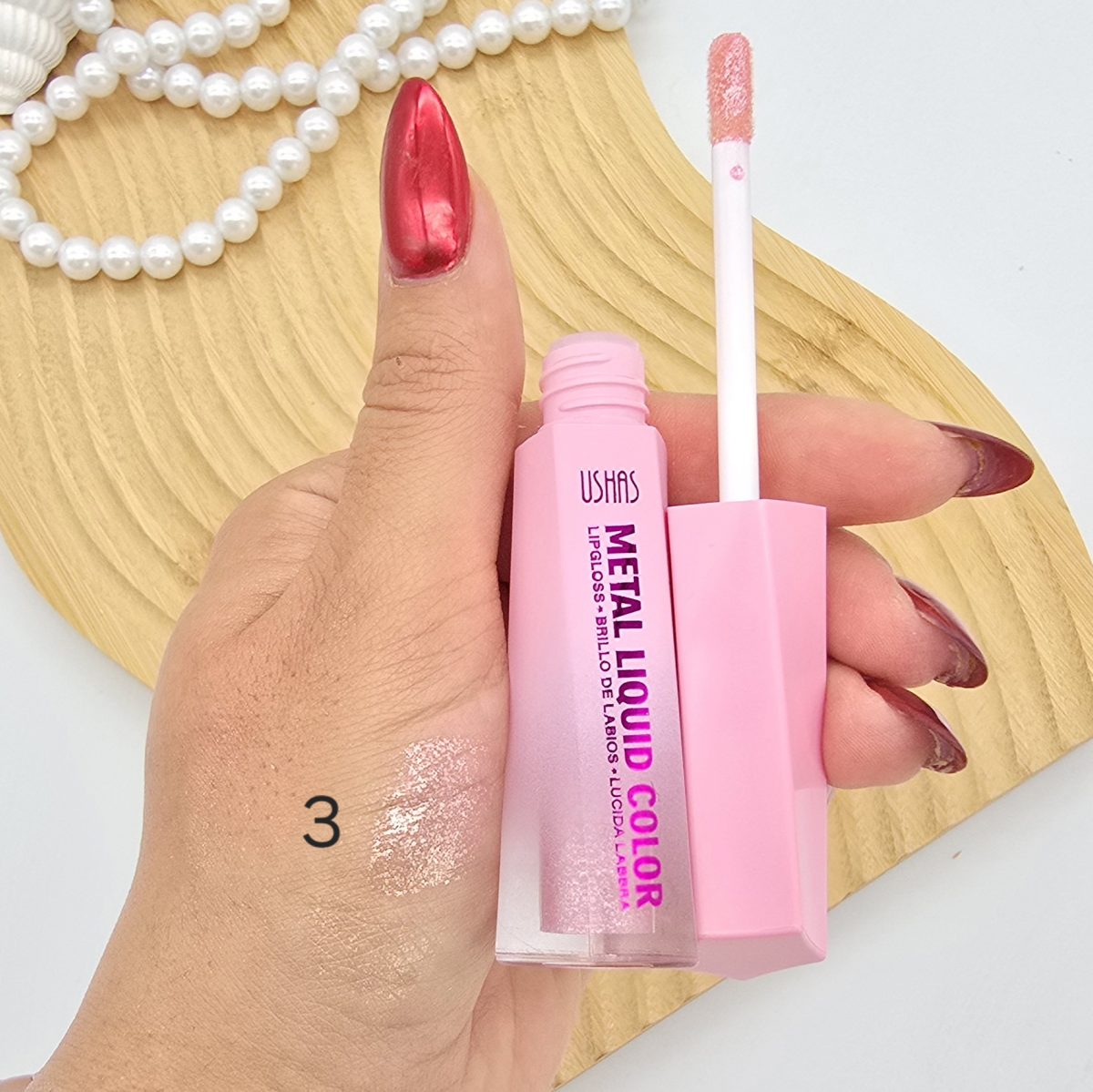 Ruj lichid metalizat USHAS – Metal Liquid Color – cod UC060