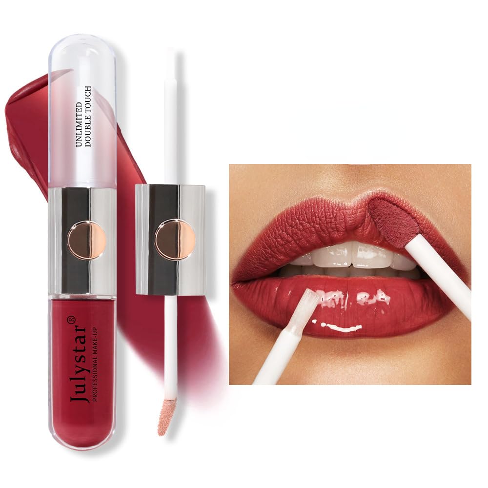 Ruj lichid 2 capete – dublu finish mat si glossy pentru buze