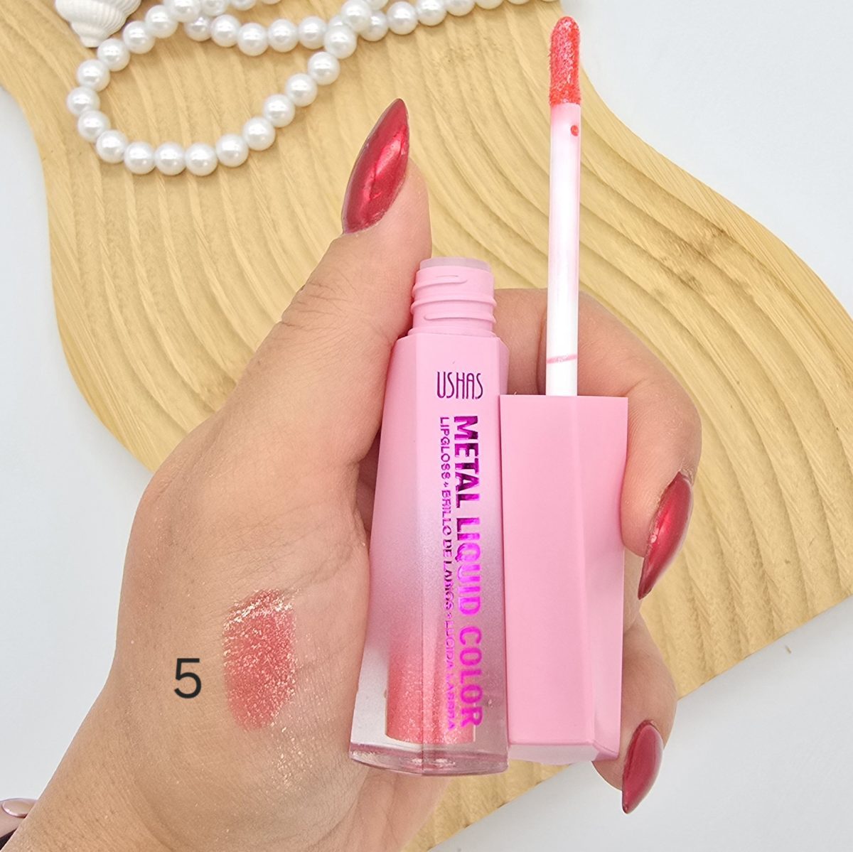 Ruj lichid metalizat USHAS – Metal Liquid Color – cod UC060