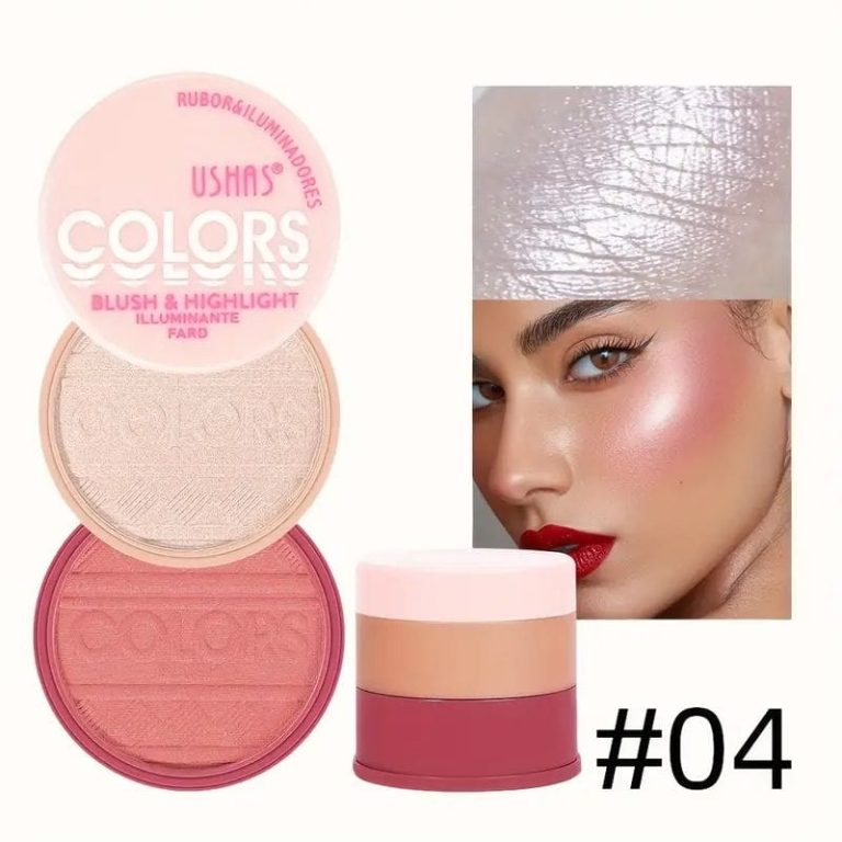 Blush si iluminator compact Ushas UF083 – culoare intensa si stralucire eleganta