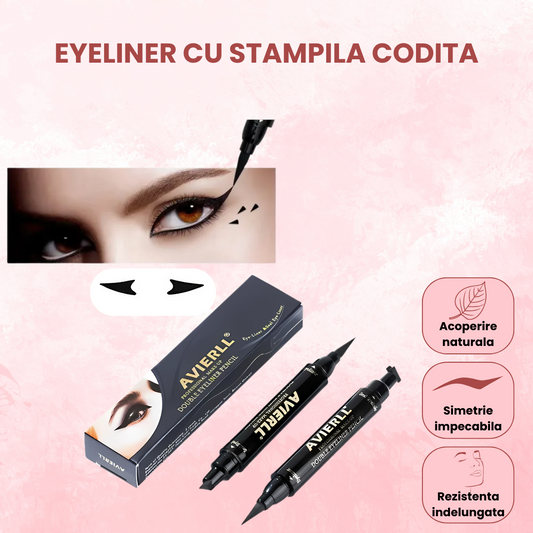 Eyeliner cu stampila codita