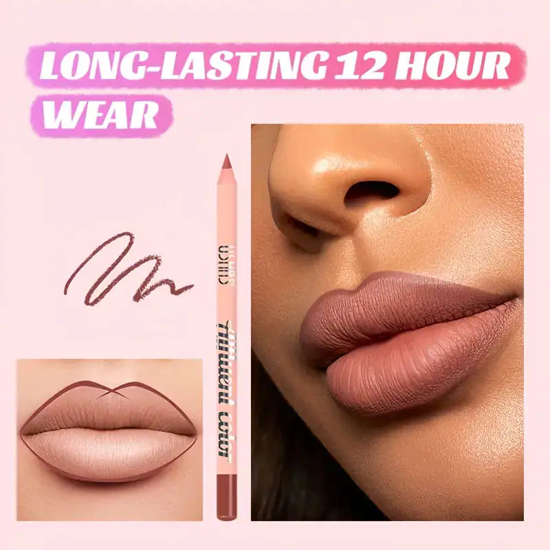 Creion contur buze USHAS Affluent P1028 waterproof long lasting rezistent la transfer