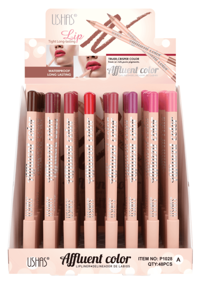 Creion contur buze USHAS Affluent P1028 waterproof long lasting rezistent la transfer