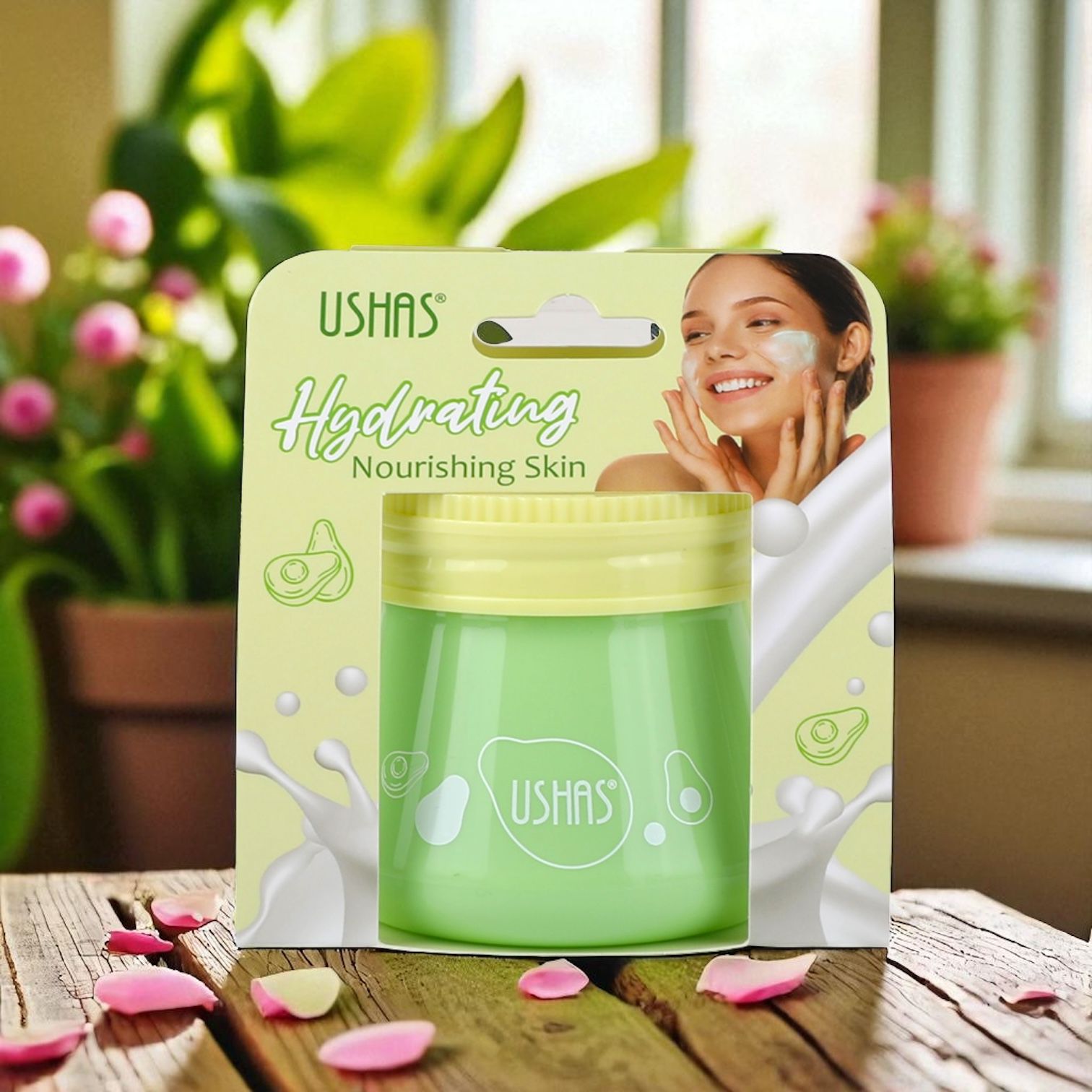 Crema Hidratanta Ushas cu Avocado – ingrijire intensa pentru piele