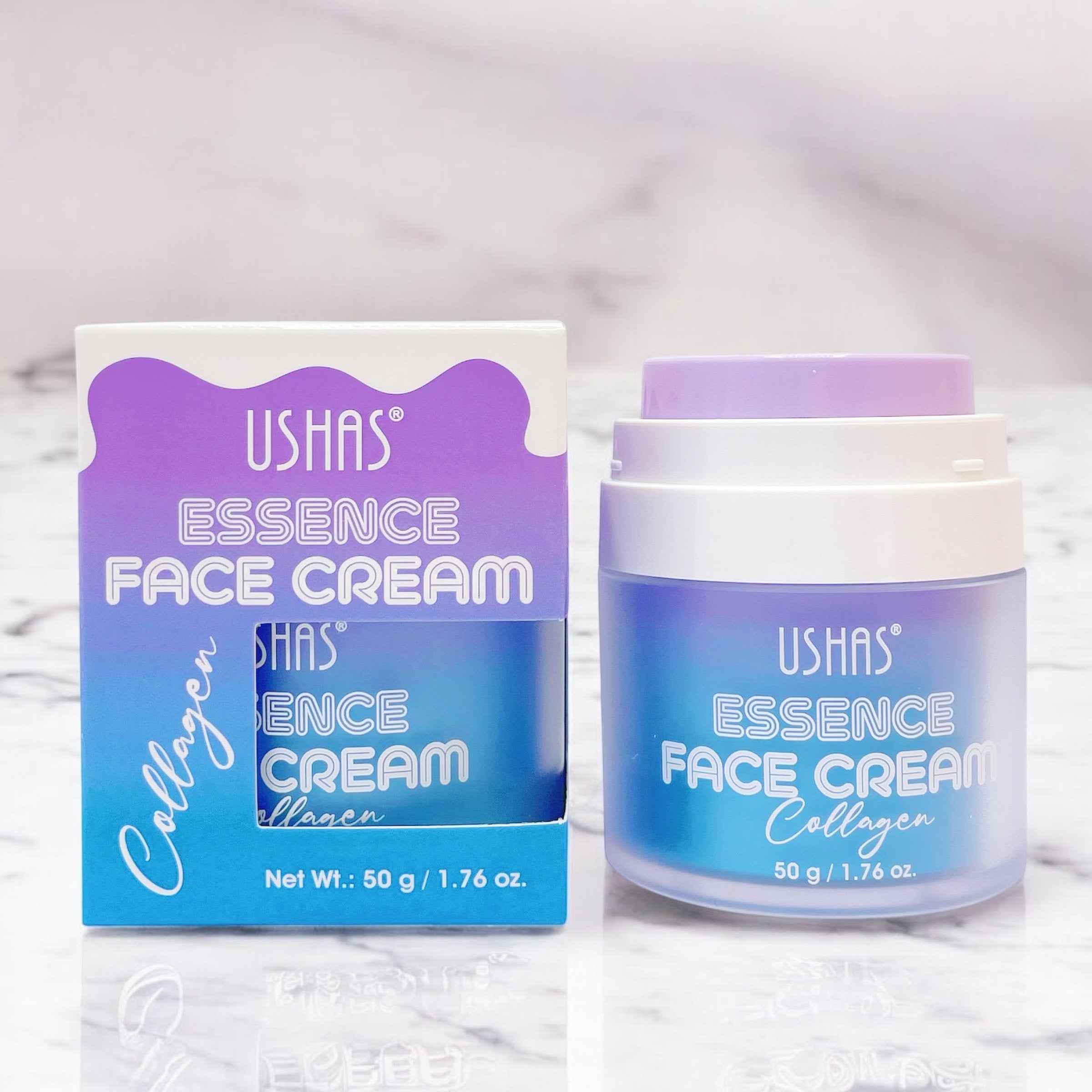 Crema faciala cu colagen Ushas Essence Face Cream hidratare intensiva H4495