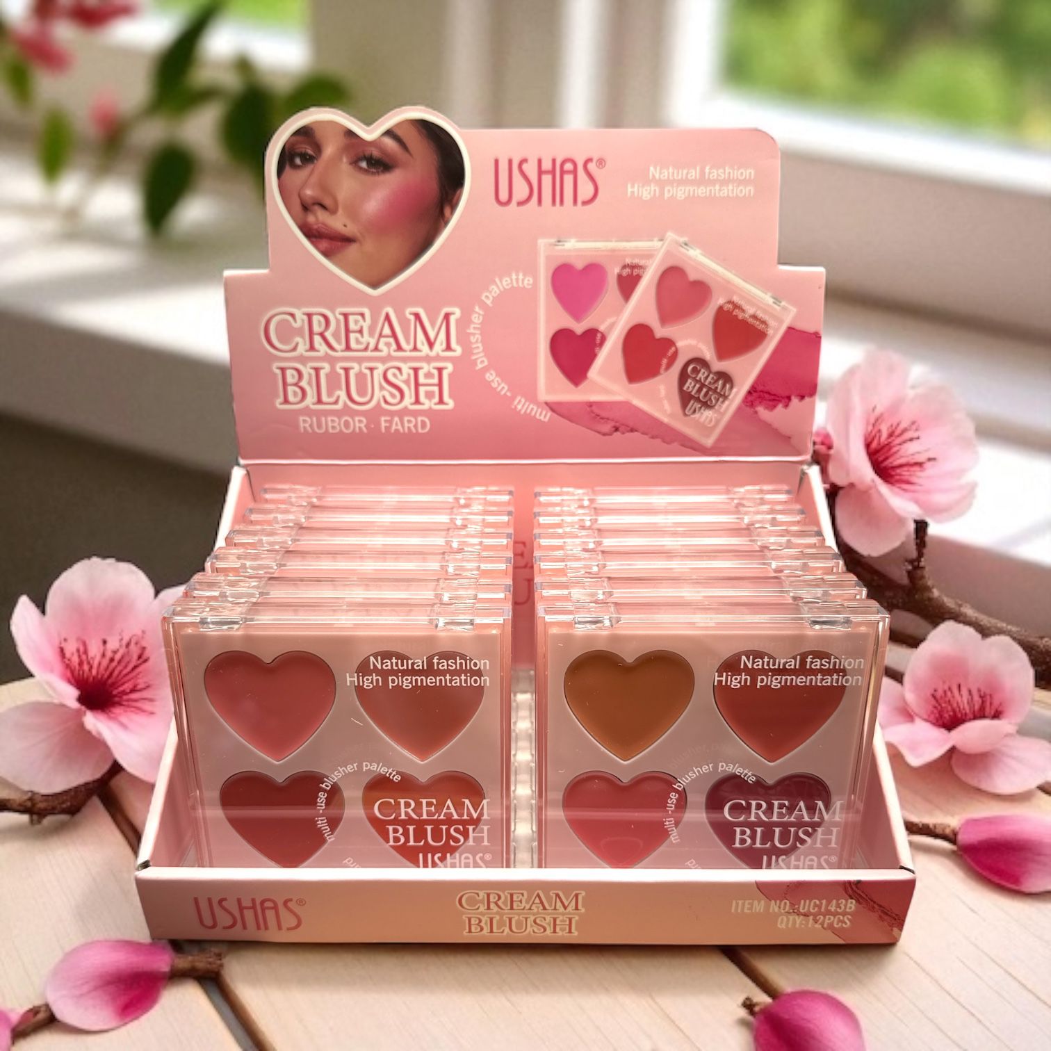 Fard de obraz cremos USHAS Cream Blush – efect natural si textura catifelata