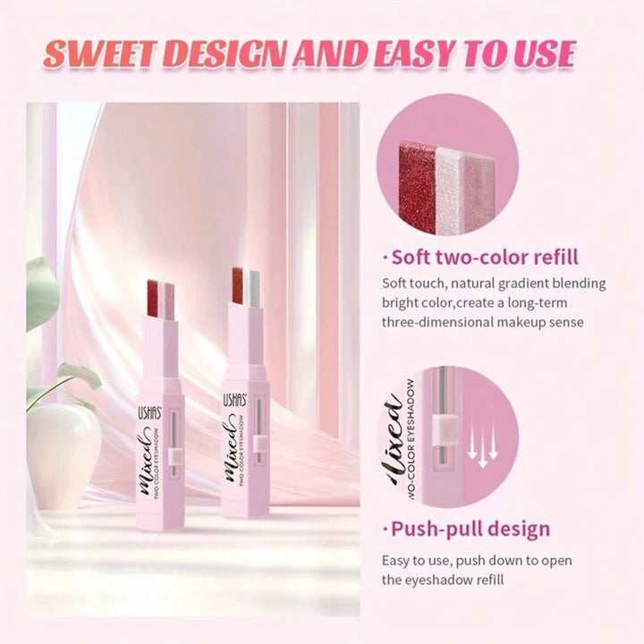 Fard de Pleoape Stick 2 Culori Ushas Mixed Eyeshadow 437