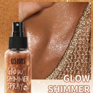 Spray iluminator fata si corp Ushas Glow Shimmer stralucire naturala