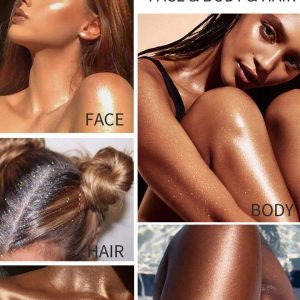 Spray iluminator fata si corp Ushas Glow Shimmer stralucire naturala