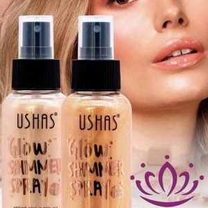 Spray iluminator fata si corp Ushas Glow Shimmer stralucire naturala