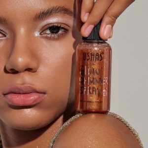 Spray iluminator fata si corp Ushas Glow Shimmer stralucire naturala