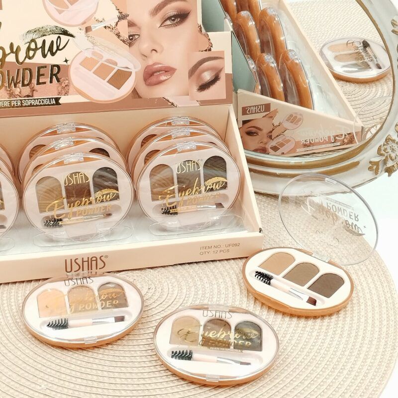 Fard sprancene Ushas Eyebrow Powder – definire naturala si rezistenta lunga