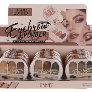 Fard sprancene Ushas Eyebrow Powder – definire naturala si rezistenta lunga