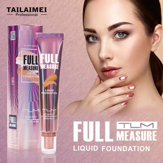 Fond de Ten Lichid TLM Full Measure F142 SPF 35 PA++ Acoperire Perfecta Rezistenta Indelungata