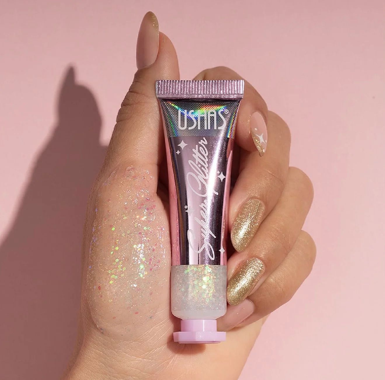 Gel sclipici metalic Ushas EL651 – pentru ochi si corp