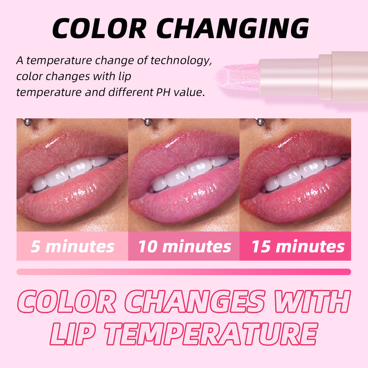 Balsam de buze stralucitor Ushas Twinkle Lip Balm engros hidratant si lucios