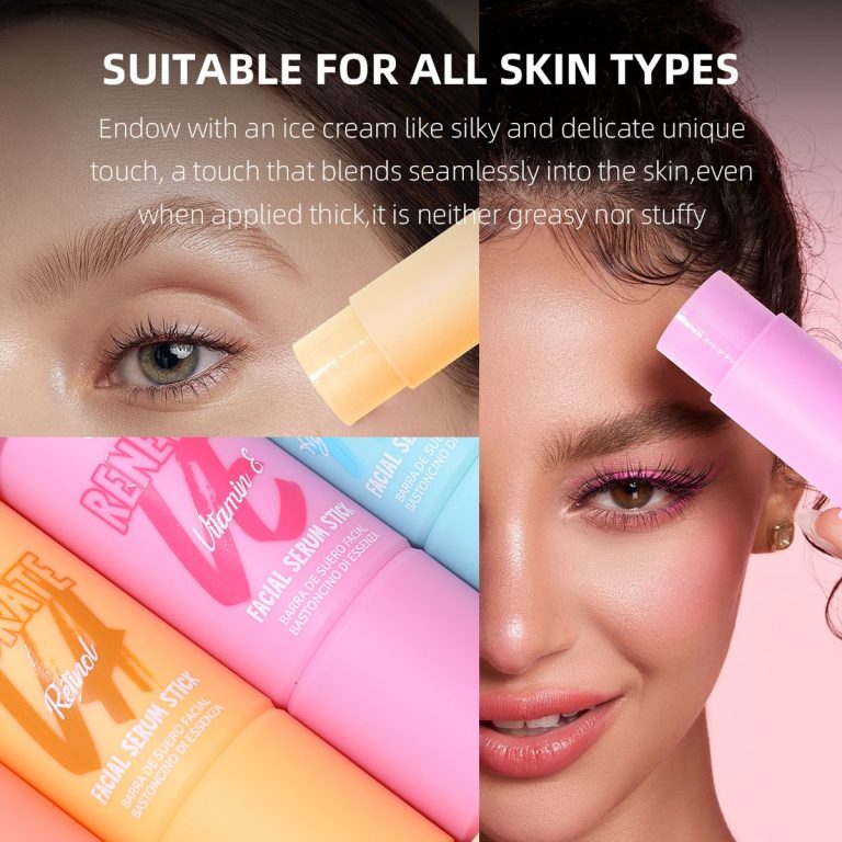 Ushas Facial Serum Stick Renewal – 4 Variante - Vitamina E, Vitamina C, Acid Hialuronic, Retinol