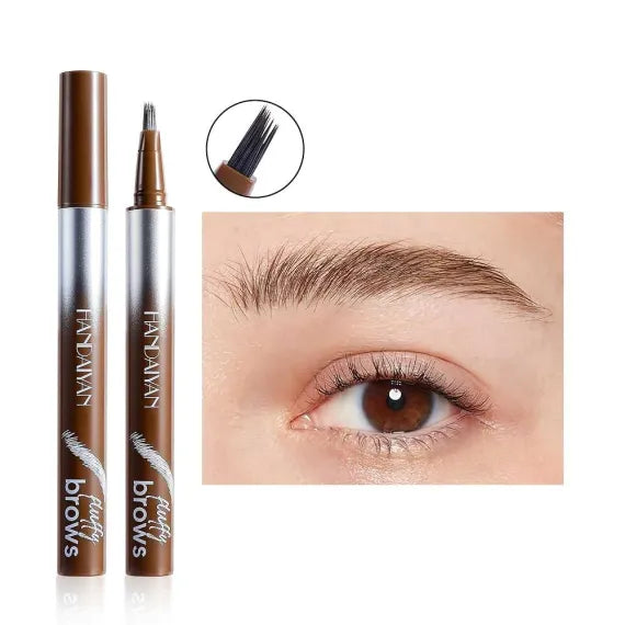 Handaiyan 4 Tip Eyebrow Pen creion sprancene 4 puncte rezistent culori mixte