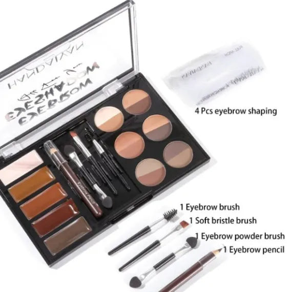 Handaiyan Brow Powder Trusa Profesionala Sprancene Fard Ceara Sabloane