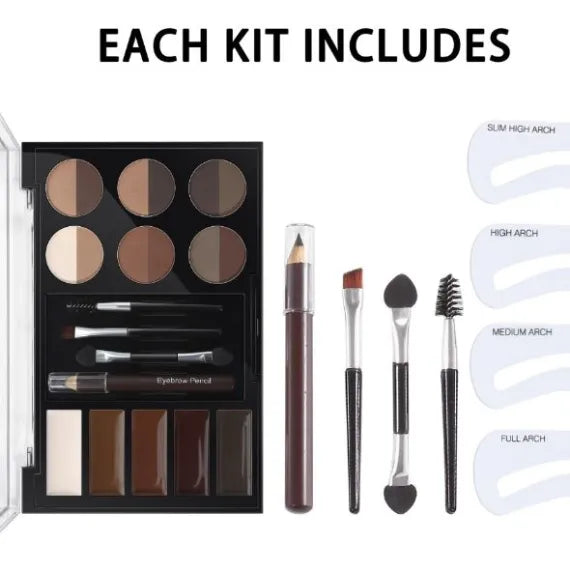 Handaiyan Brow Powder Trusa Profesionala Sprancene Fard Ceara Sabloane