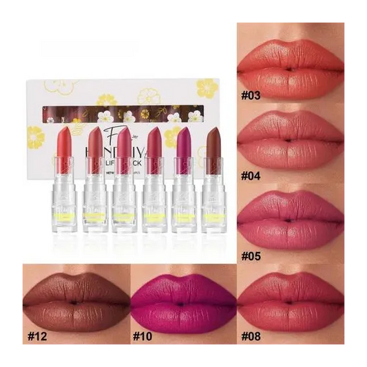 Handaiyan Flower Lipstick H1092 AB Mix ruj cremos nuante mixte finish catifelat