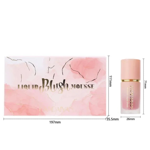 Handaiyan Liquid Blush Mousse blush lichid textura catifelata