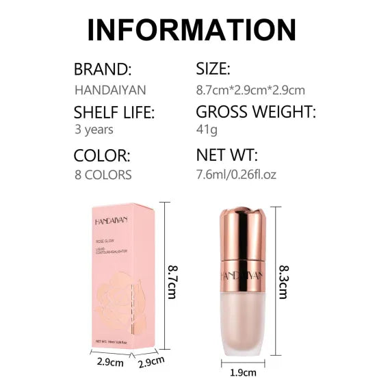 Handaiyan Liquid Highlighter iluminator lichid cu buretel culori mixte