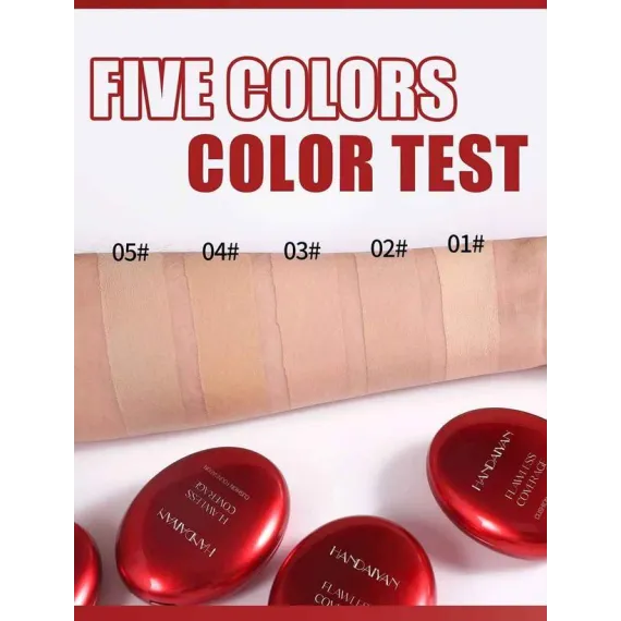 Handaiyan Mask Fit Red Cushion Fond de Ten Tip Cushion Acoperire Uniforma Culori Mixte