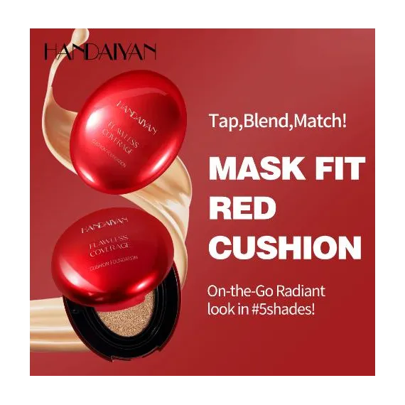 Handaiyan Mask Fit Red Cushion Fond de Ten Tip Cushion Acoperire Uniforma Culori Mixte